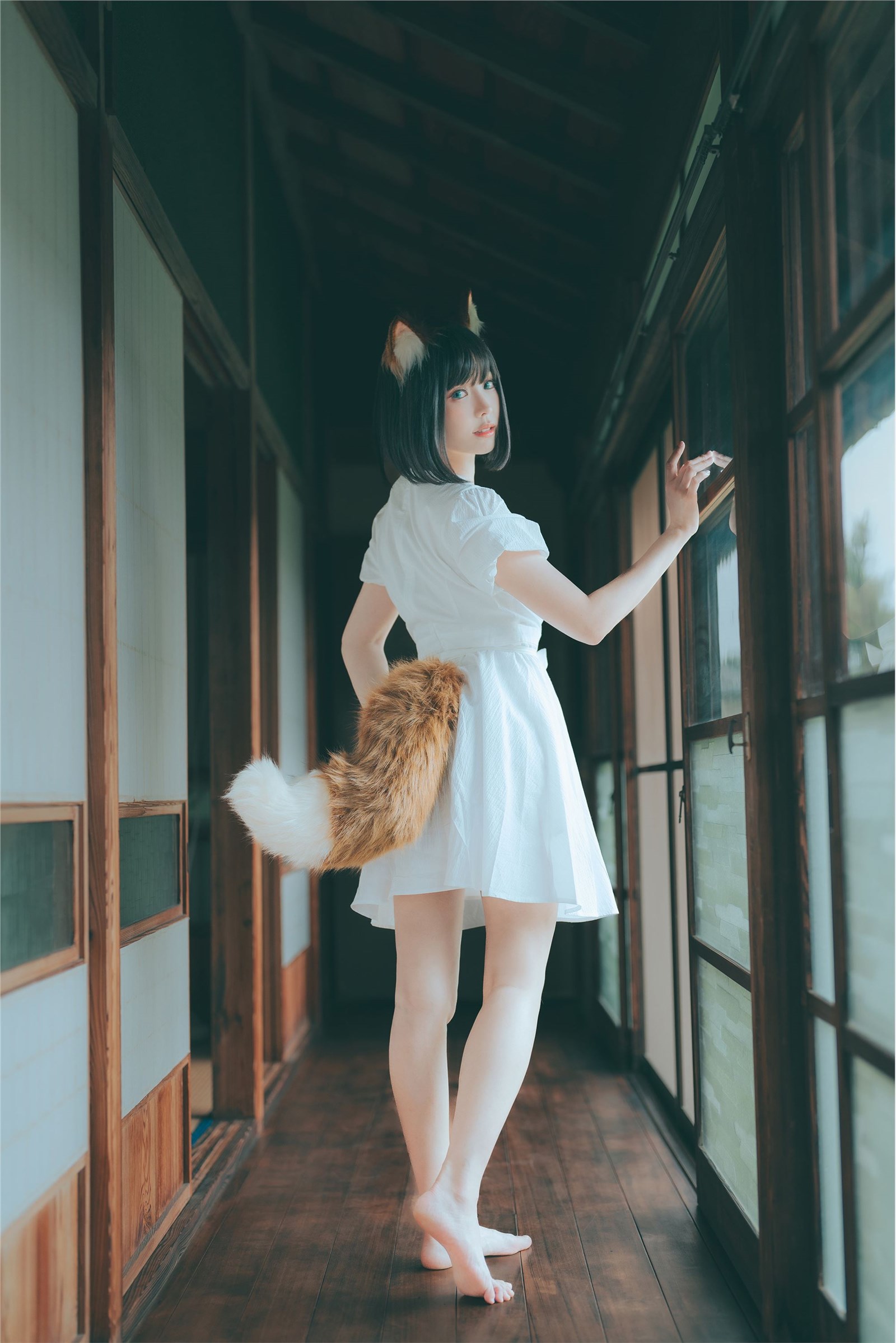 ElyEE Vol.117 2023 July B-Dongitsune~White dress fox girl in white dress(29)